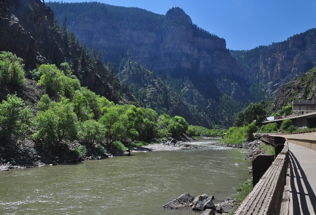 the Glenwood Canyon bike path